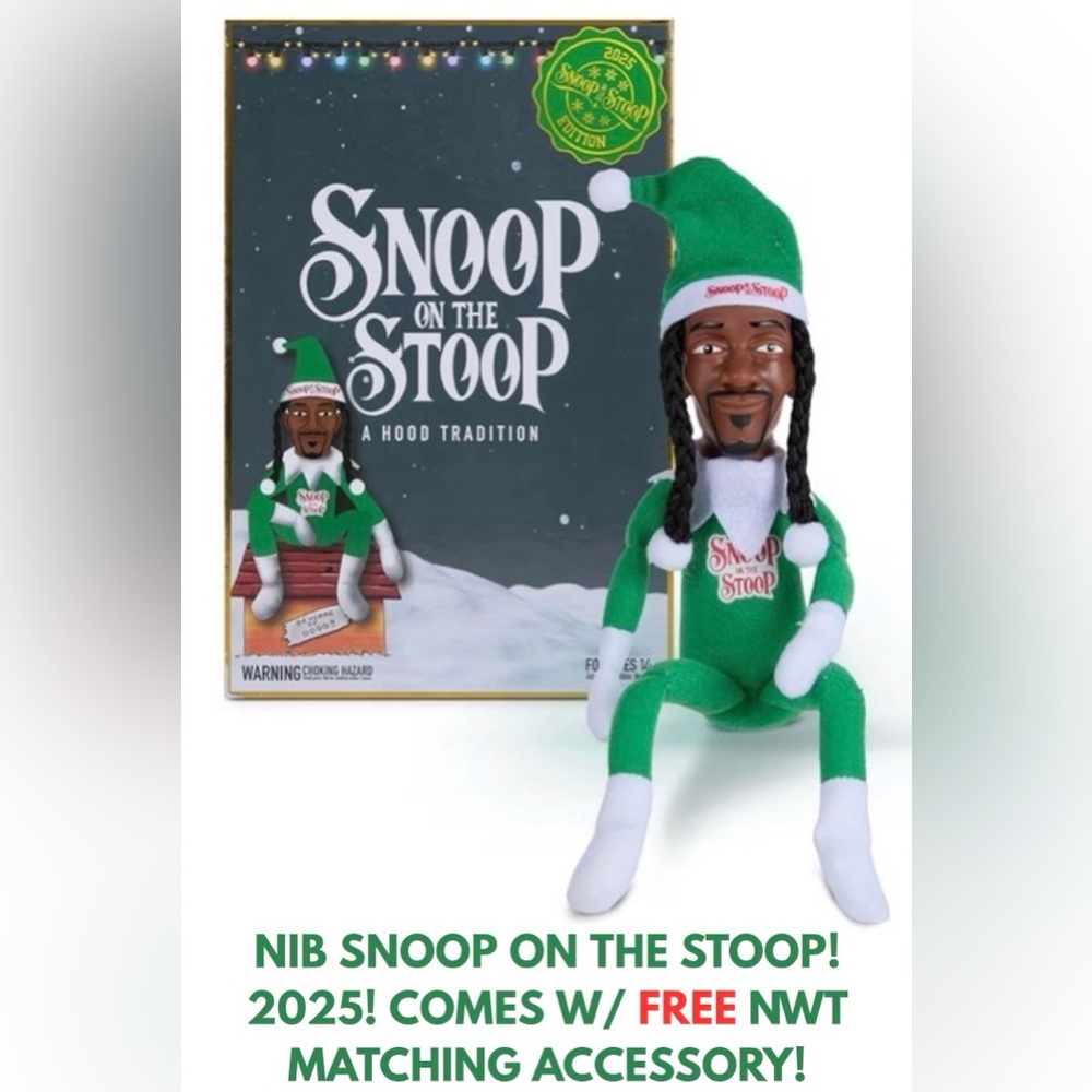 NIB! SNOOP ON A STOOP 2025 GREEN EDITION! W/ FREE MATCHING GIFT!